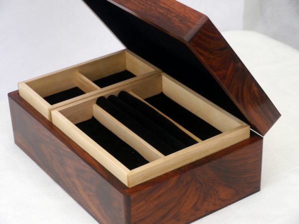 Dark Teak Luxury Jewellery Box - Image 12