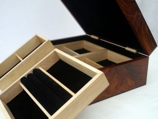 Dark Teak Luxury Jewellery Box - Image 14