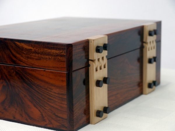 Dark Teak Luxury Jewellery Box - Image 19