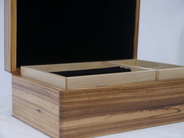 Solid Stripped Sheesham Luxury Jewellery Box - Image 9