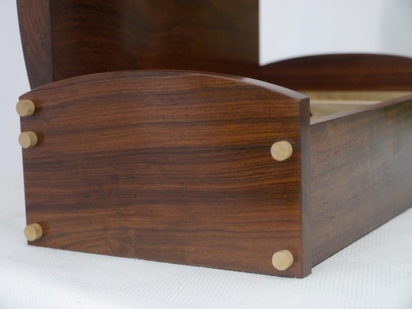 Solid Rosewood and Maple Luxury Jewellery Box 12in - Image 5