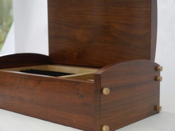 Solid Rosewood and Maple Luxury Jewellery Box 12in - Image 8