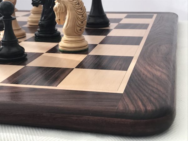 Large Heavy Rosewood Solid Chess Board 2.4 inch Squares - Image 6