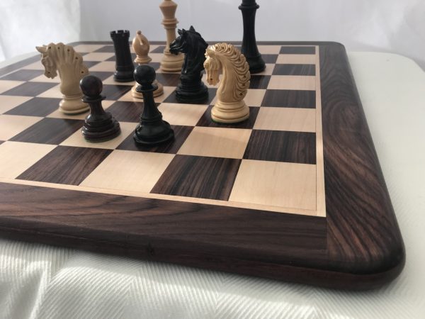 Large Heavy Rosewood Solid Chess Board 2.4 inch Squares - Image 7