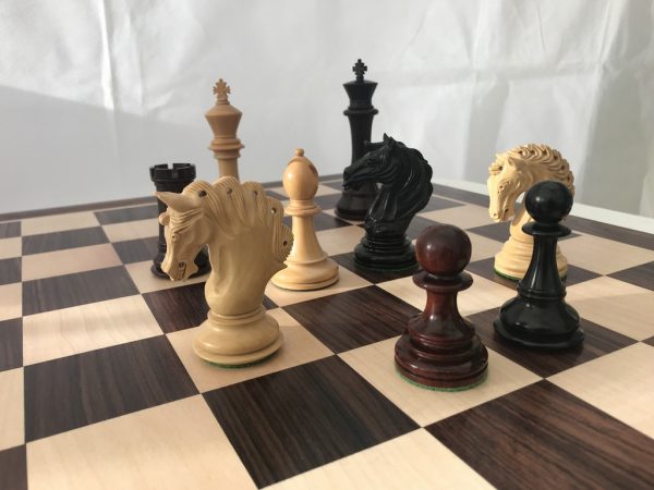 Large Heavy Rosewood Solid Chess Board 2.4 inch Squares - Image 9