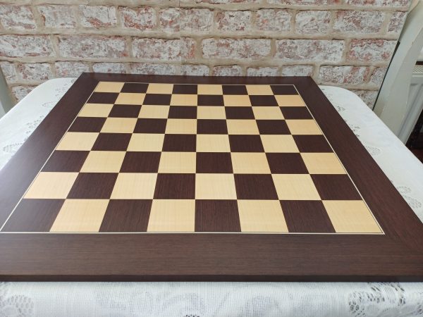 Large Wenge and Maple Chess Board with 2.4 inch (60mm) - Image 6