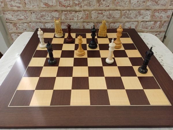 Large Wenge and Maple Chess Board with 2.4 inch (60mm) - Image 13