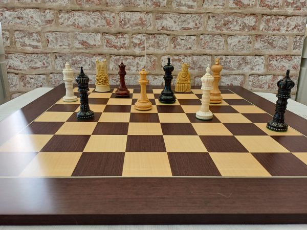 Large Wenge and Maple Chess Board with 2.4 inch (60mm) - Image 14