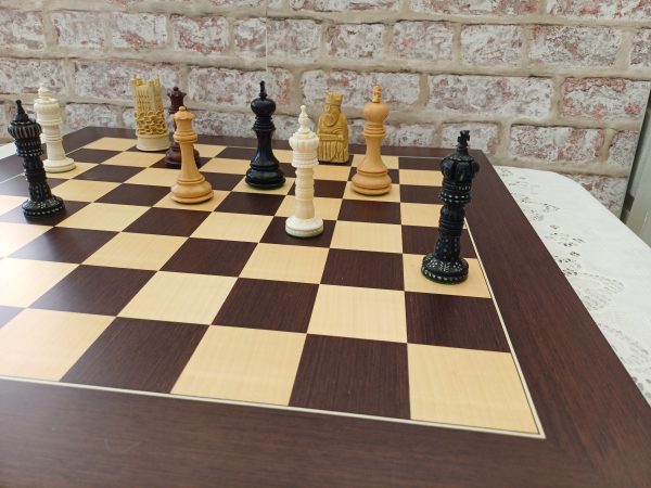 Large Wenge and Maple Chess Board with 2.4 inch (60mm) - Image 19