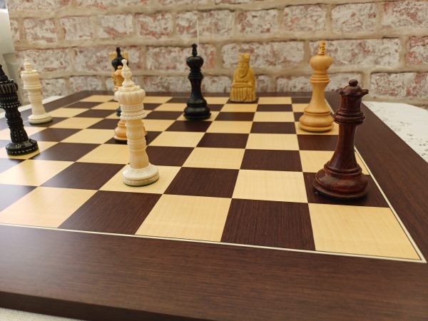 Large Wenge and Maple Chess Board with 2.4 inch (60mm) - Image 8