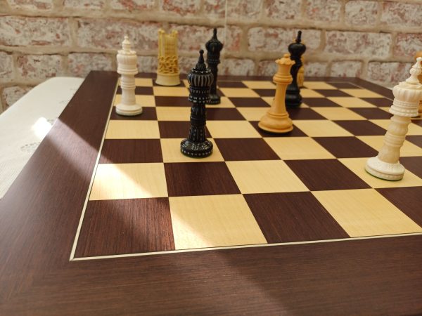 Large Wenge and Maple Chess Board with 2.4 inch (60mm) - Image 9