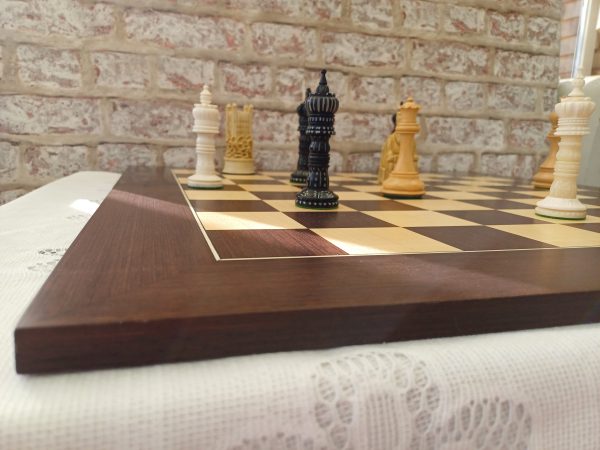 Large Wenge and Maple Chess Board with 2.4 inch (60mm) - Image 5