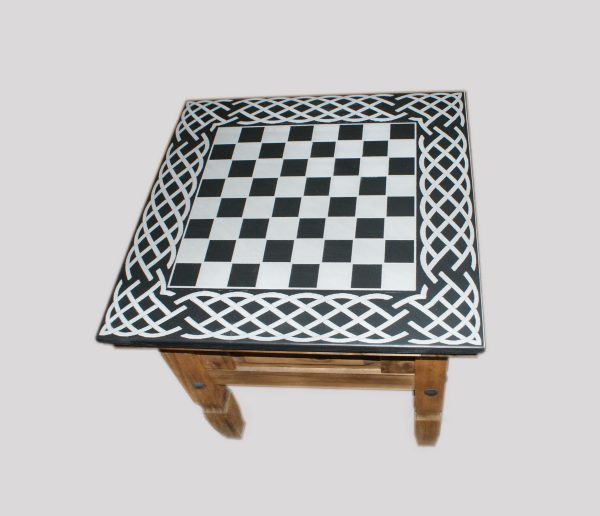 Welsh Slate Chess Board. Heavy weighing 20 KG and with 2 inch squares