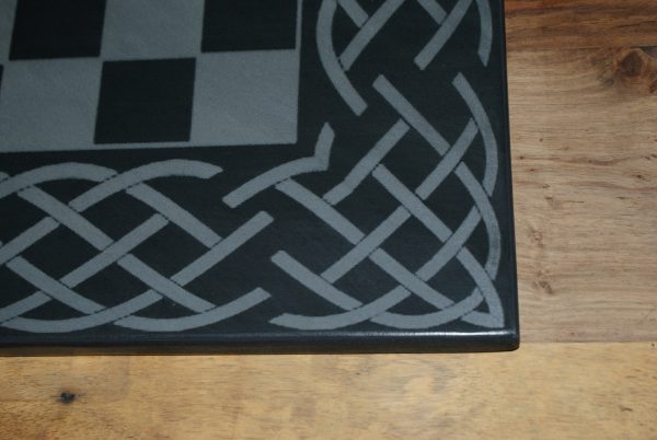 Welsh Slate Chess Board. Heavy weighing 20 KG and with 2 inch squares - Image 4
