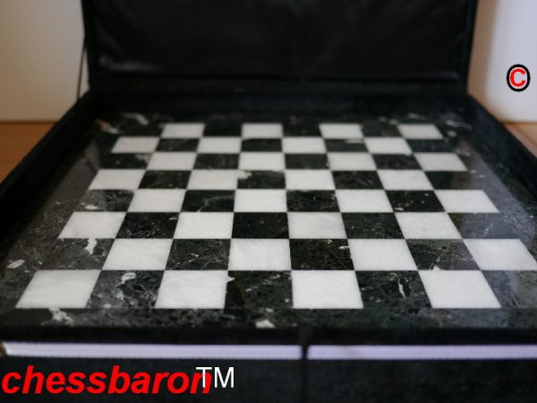 Heavy Solid Marble Chess Board 1.6 inch squares. - Image 5