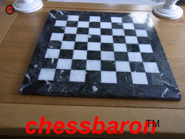 Heavy Solid Marble Chess Board 1.6 inch squares. - Image 6