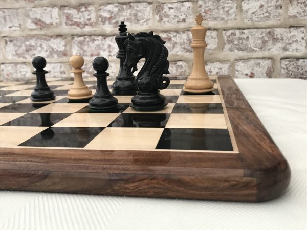 Ebony Chess Board with 2in Squares