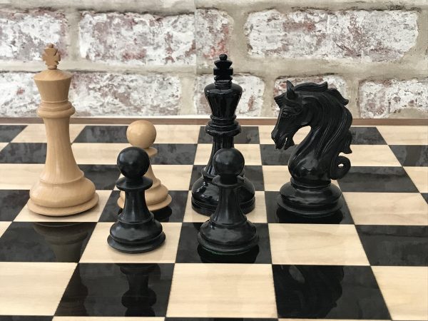 Ebony Chess Board with 2in Squares - Image 3