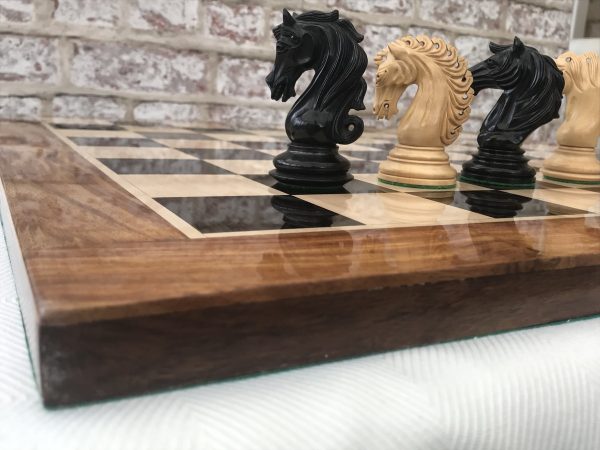 Ebony Chess Board with 2.4in Squares - Image 4