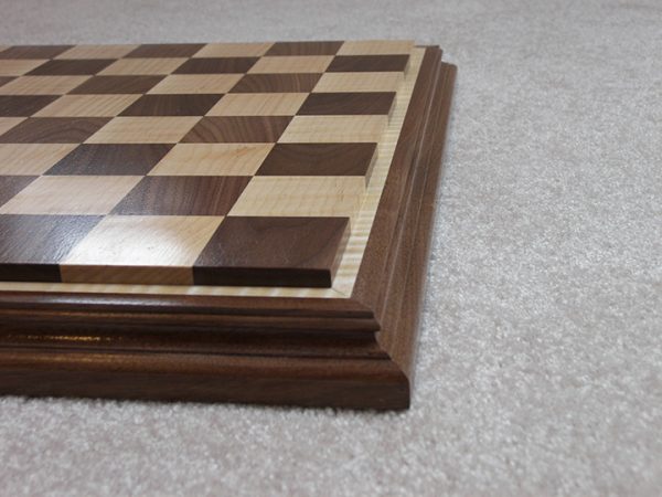 Grade One Camel Bone Chess Board Black White 1.4 inch Squares