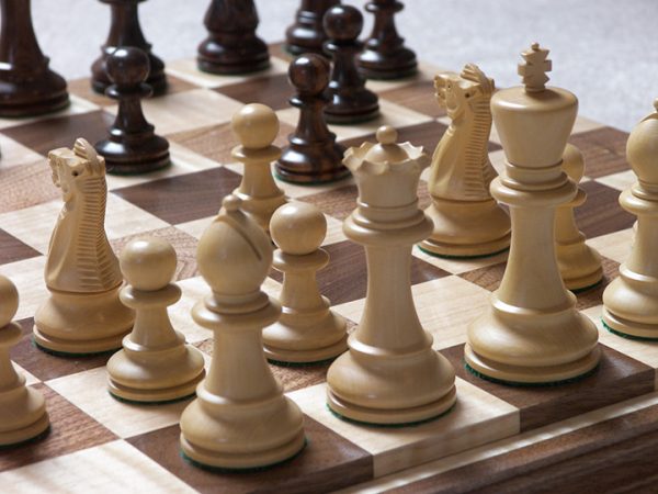 Grade One Camel Bone Chess Board Black White 1.4 inch Squares - Image 13