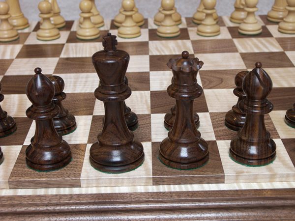 Grade One Camel Bone Chess Board Black White 1.4 inch Squares - Image 20