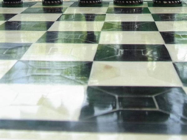Superb BONE Chess Board - Black and White 1.9 inch Squares - Image 7
