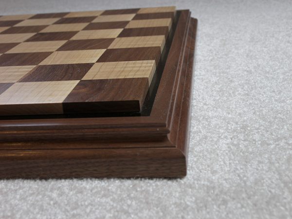 Superb Bone Chess Board Black White 2.1 inch Squares - Image 12