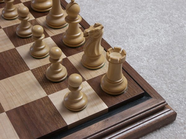 Superb Bone Chess Board Black White 2.1 inch Squares - Image 13