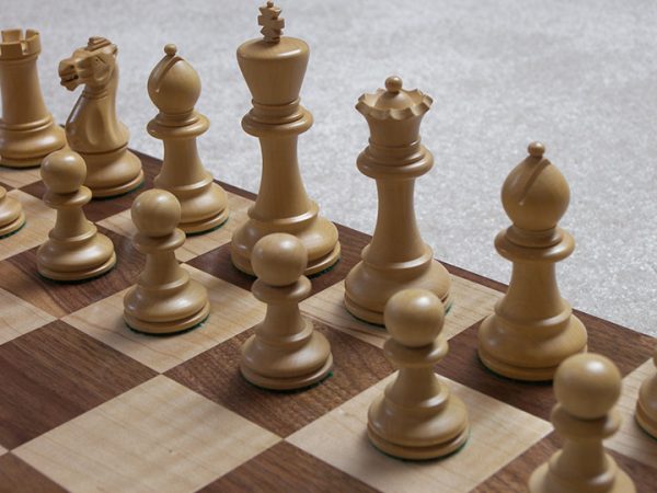Superb Bone Chess Board Black White 2.1 inch Squares - Image 17