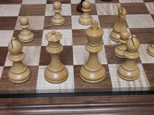Superb Bone Chess Board Black White 2.1 inch Squares - Image 18
