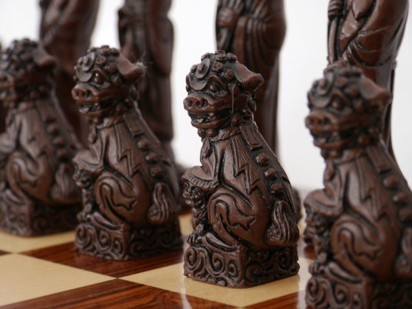 Berkeley Chess Ltd - Mandarin Chess Set - Ivory and Brown - Image 7