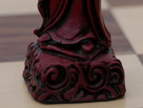 Berkeley Chess Ltd - Mandarin Chess Set - Ivory and Red - Image 2