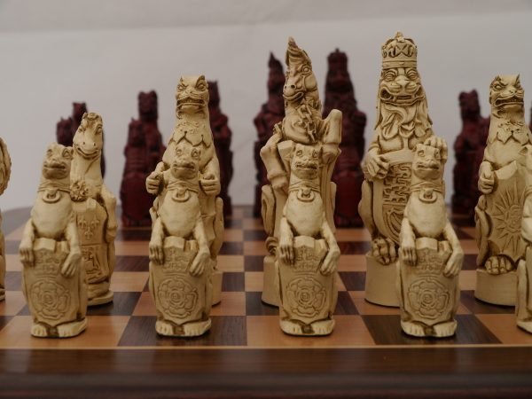Berkeley Chess Ltd - Royal Beasts Chess Set - Ivory and Red - Image 3