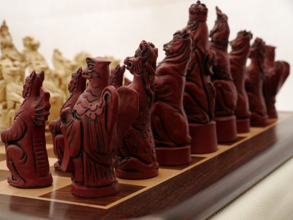 Berkeley Chess Ltd - Royal Beasts Chess Set - Ivory and Red - Image 9