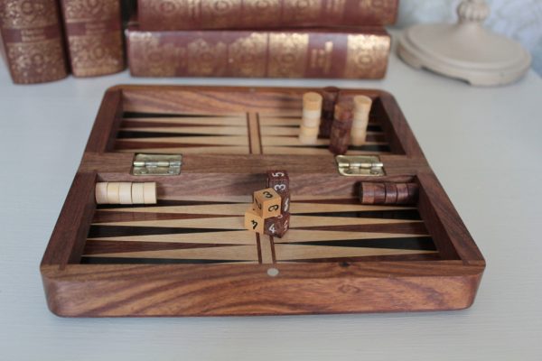 Magnetic Chess, Draughts and Backgammon 8 Inches - Image 2