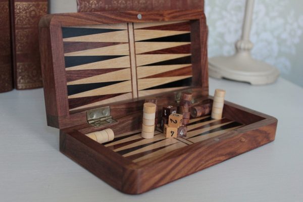 Magnetic Chess, Draughts and Backgammon 8 Inches