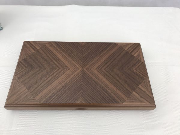 Dal Negro Luxury Wooden Backgammon - Walnut 50cm - Image 5