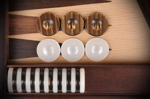 Manopoulos Burl Walnut Backgammon - 60cm x 48cm - Image 8