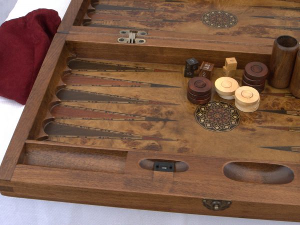 New! SAC Ultimate Luxury Rosewood Backgammon Set - Large - Image 3
