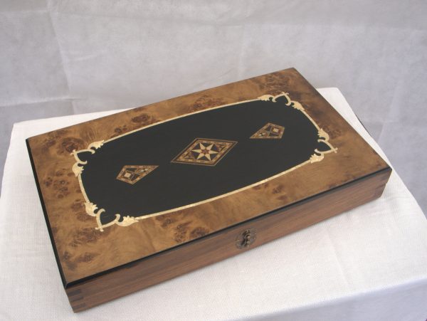 New! SAC Ultimate Luxury Rosewood Backgammon Set - Large - Image 6