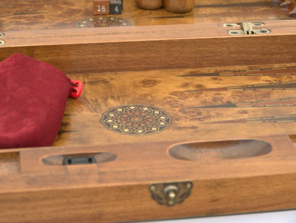 New! SAC Ultimate Luxury Rosewood Backgammon Set - Large - Image 8