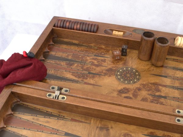 New! SAC Ultimate Luxury Rosewood Backgammon Set - Large - Image 9