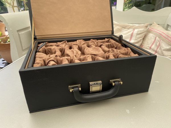 Leather Luxury Chess Case - Double Queens up to 4 inch King - Image 6