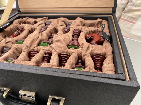 Leather Luxury Chess Case - Double Queens up to 4 inch King - Image 12