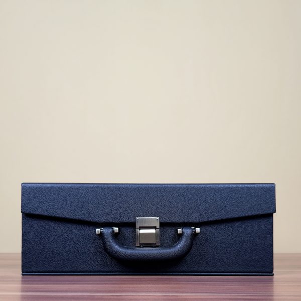Chess Case in Leather - Double Queens - to 4.75 inch King - Image 17