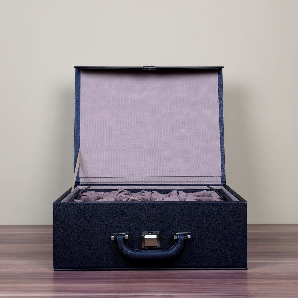 Chess Case in Leather - Double Queens - to 4.75 inch King - Image 14