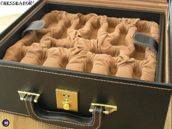 Leather Luxury Chess Case - Double Queens up to 4.25 inch King - Image 14
