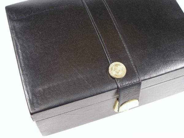 Strapped Leather Chess Box 10 inch x 7 inch x 4 inch - Image 5