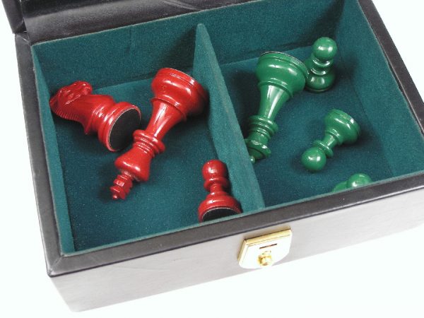 Strapped Leather Chess Box 10 inch x 7 inch x 4 inch - Image 6